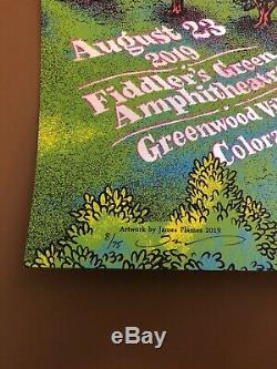 Foil! Dave Matthews Band Poster Fiddlers Green Night 1 Flames Rare! 2019 X/75