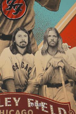 Foo Fighters 2015 Emek poster print Wrigley Field Chicago, IL