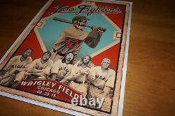 Foo Fighters 2015 Emek poster print Wrigley Field Chicago, IL