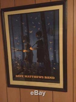 Framed Dave Matthews Band concert poster Gorge amphitheatre 9/1/13
