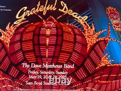 Grateful Dead Dave Matthews Band Las Vegas 1995 Original Concert Poster