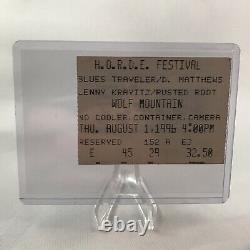 HORDE Festival Dave Matthews Traveler Kravitz Concert Ticket Stub Vintage 1996
