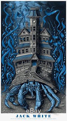 Jack White Stripes Poster 1/24/2015 Austin Texas Signed & Numbered #/270