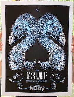 Jack White Stripes Poster 2012 Melbourne Signed & Numbered #/205 Todd Slater