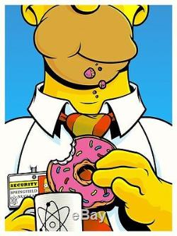 Joshua Budich Fictional Food Poster The Simpsons Homer Signed A/P Artist Proof