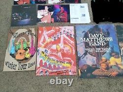LARGE Vintage Dave Matthews Band Poster Memorabilia Lot RARE SEE PICS