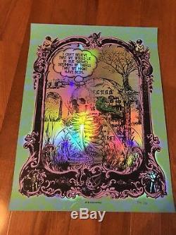 Lie In Our Grave Dave Matthews Band Rainbow Foil Variant Poster Derek Hatfield