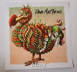 Limited Edition Dave Matthews Band Dodo Song Lyric Complete 4 Poster Set 2021