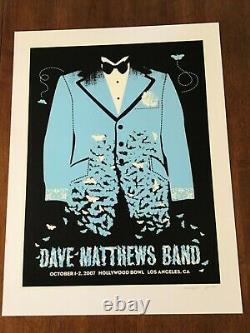 Methane Studios Dave Matthews Band poster Hollywood Bowl 2007 s/n Panic