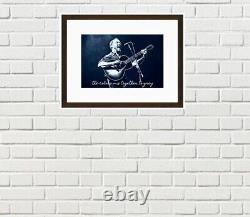Modern Dave Matthews Band Poster 18 x 12 With Frame Personalize Lyrics