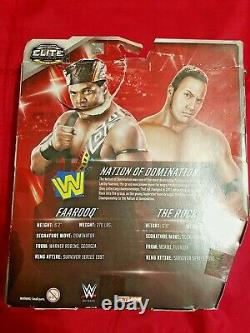 NEW WWE Mattel Elite Faarooq & The Rock 2 Pack Nation Of Domination 887961273670