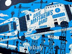 OFFICAL Dave Matthews Band Huntsville AL 2022 GLOW IN DARK Screen Print Poster