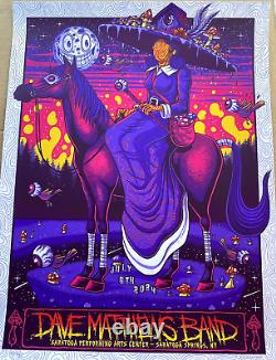 OFFICIAL Dave Matthews Band AP Poster SPAC Saratoga NY 2024 S/N #/85 Jim Mazza