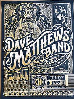 OFFICIAL Dave Matthews Band Chicago IL N1 July 7 2023 Screen Print AP S/N Poster