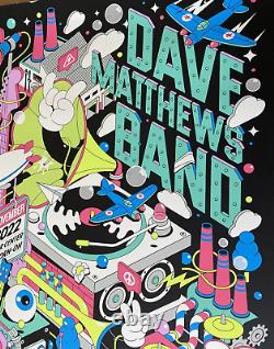 OFFICIAL Dave Matthews Band Dayton Fairborn OH 2022 Original Show Poster #/805