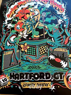 OFFICIAL Dave Matthews Band Hartford CT 2023 Signed AP Poster S/N #/60