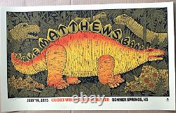 ORIGINAL Dave Matthews Band Poster Bonner Springs KS July 14 2015 Methane #/650