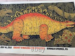 ORIGINAL Dave Matthews Band Poster Bonner Springs KS July 14 2015 Methane #/650