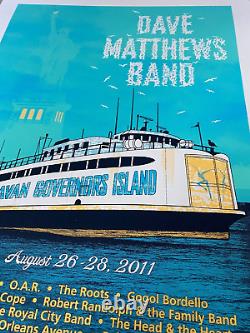 ORIGINAL Dave Matthews Band Poster Caravan New York City NYC 2011 Methane OAR