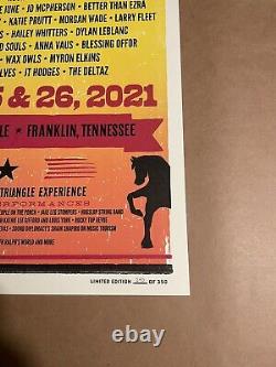 Pilgrimage Festival 2021 Hatch Show Poster Dave Matthews Black Keys Khruangbin