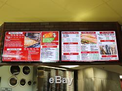 QSR Signage Board Player WithOur FREE DMB Software With 1 Page Webpage Menu Design