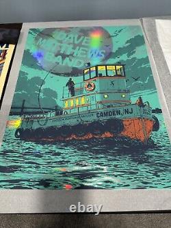 RAINBOW FOIL Dave Matthews Band AP Poster Camden NJ 2024 Signed S/N #18/25