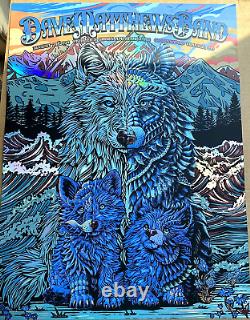 RAINBOW FOIL Dave Matthews Band AP Poster Fiddlers Green Denver N2 2024 S/N #/37