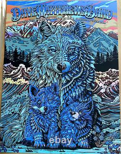 RAINBOW FOIL Dave Matthews Band AP Poster Fiddlers Green Denver N2 2024 S/N #/37