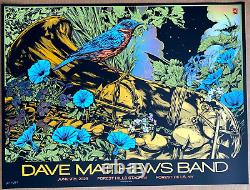 RAINBOW FOIL Dave Matthews Band Poster Forest Hills NY 2023 Ken Taylor AP #/35