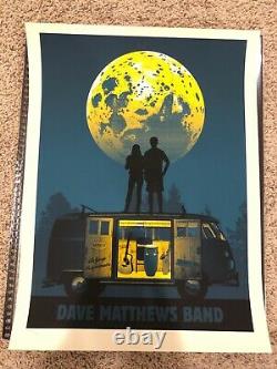 RARE Dave Matthews Band 2012 Gorge moon couple van poster methane dmb