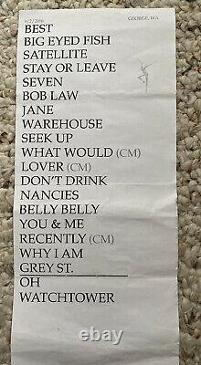 RARE Dave Matthews Band Concert Setlist Gorge George, WA 9/2/16 Labor Dave DMB