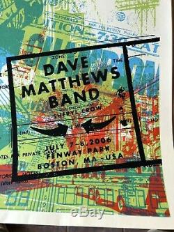 RARE Dave Matthews Band Fenway Park 2006 poster Limited Edition DMB Boston