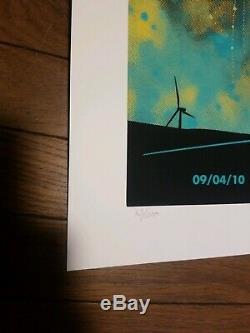 RARE Dave Matthews Band Poster The Gorge 2010, MINT #/1200 Signed Methane