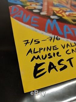 RARE FIRST EVER DMB ALPINE POSTER Dave Matthews Band Alpine Valley Keene 2003