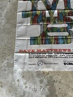 Rare 2015 Dave Matthew Band Flag Legends on Letterman Mercedes CBS Poster Banner
