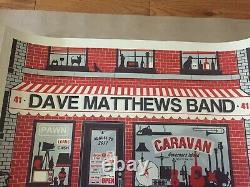 Rare Dave Matthews Band Poster Governor's Island Nyc Pawn Shop 8/28/11