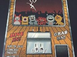 Rare Dave Matthews Band Poster Hartford Ct 5/26/2012 Toy Machine Claw S/n 34/675