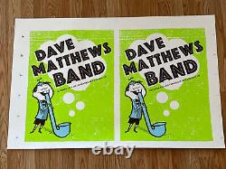 Rare Dave Matthews Band Uncut Sheet Of Original Concert Poster S Canada 2005