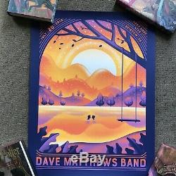 SOLD OUT Dave Matthews Band Poster Bristow, VA 7/20/19 JiffyLube Live