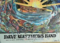 SWIRL FOIL Dave Matthews Band AP Poster Jones Beach Wantagh NY 2024 S/N #/30