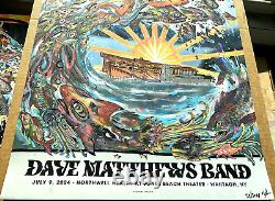 SWIRL FOIL Dave Matthews Band AP Poster Jones Beach Wantagh NY 2024 S/N #/30