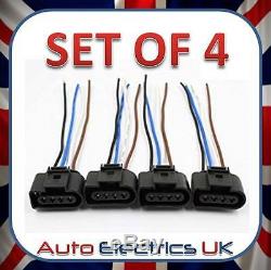 Set Of 4 Audi Vw Skoda Seat Ford Ignition Coil Connector Plug Pack Wiring Loom