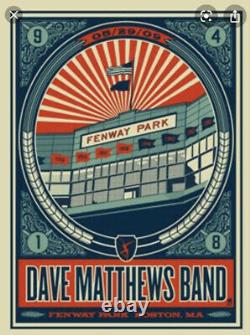 Set Of Dave Matthews Band 2009 Boston Fenway Methane Posters 5/29/2009 5/30/2009