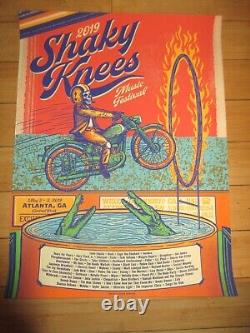 Shaky Knees Festival Concert Poster Atlanta GA 2019 limited edition numbered