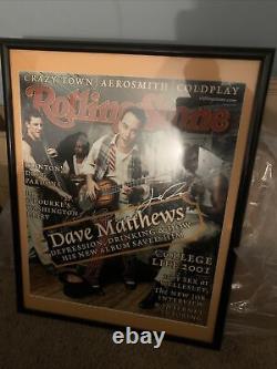 Signed Dave Matthews Band Poster. PICK UP ONLY