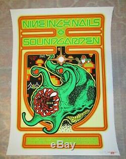 Soundgarden Nine Inch Nails Ames Bros poster print AP S/N Cornell Reznor 2014