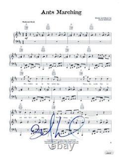 Stefan Lessard Dave Matthews Band Signed Autograph Ants Marching Sheet Music JSA