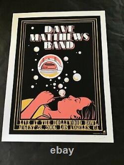 Ultra Rare Dave Matthews Band poster Hollywood'05 Signed AP Methane Avett Panic