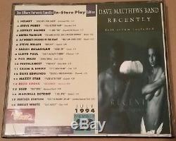 VERY RARE Dave Matthews Band Pumpkin Recently In-Store Play US Promo CD DMB