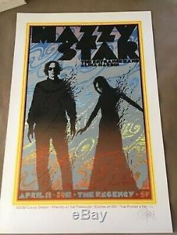 Very rare Chuck Sperry Mazzy Star poster SF 2012 Near Mint of only 150 prints